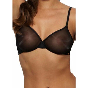Gossard Glossies Bra Sheer Seamless Plunge Non Padded Sexy Bras Lingerie 32A